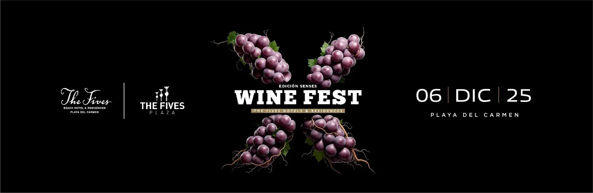 Wine Fest 2025 en Playa del Carmen en The Fives Beach Hotel & Residences.