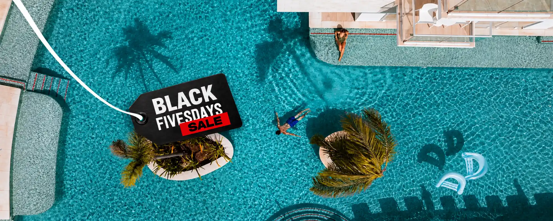 Oferta especial: rebajas de Black Fives Days en la piscina. Ofertas de Viaje | The Fives Hotels