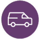 The Fives Corpo: Van icon, transportation, and mobility.