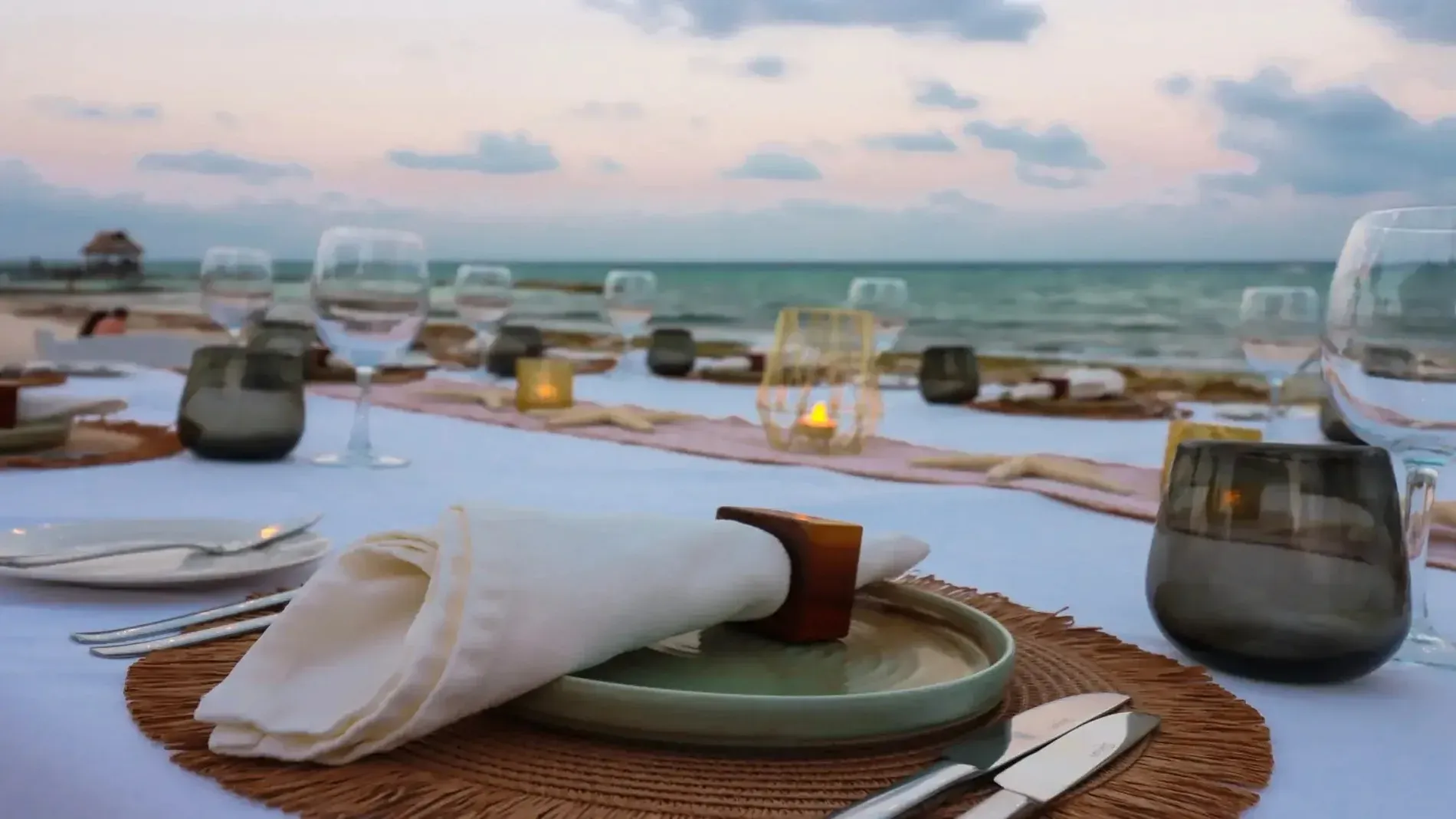 Beachfront dining setup for events | The Beachfront by The Fives Hotels