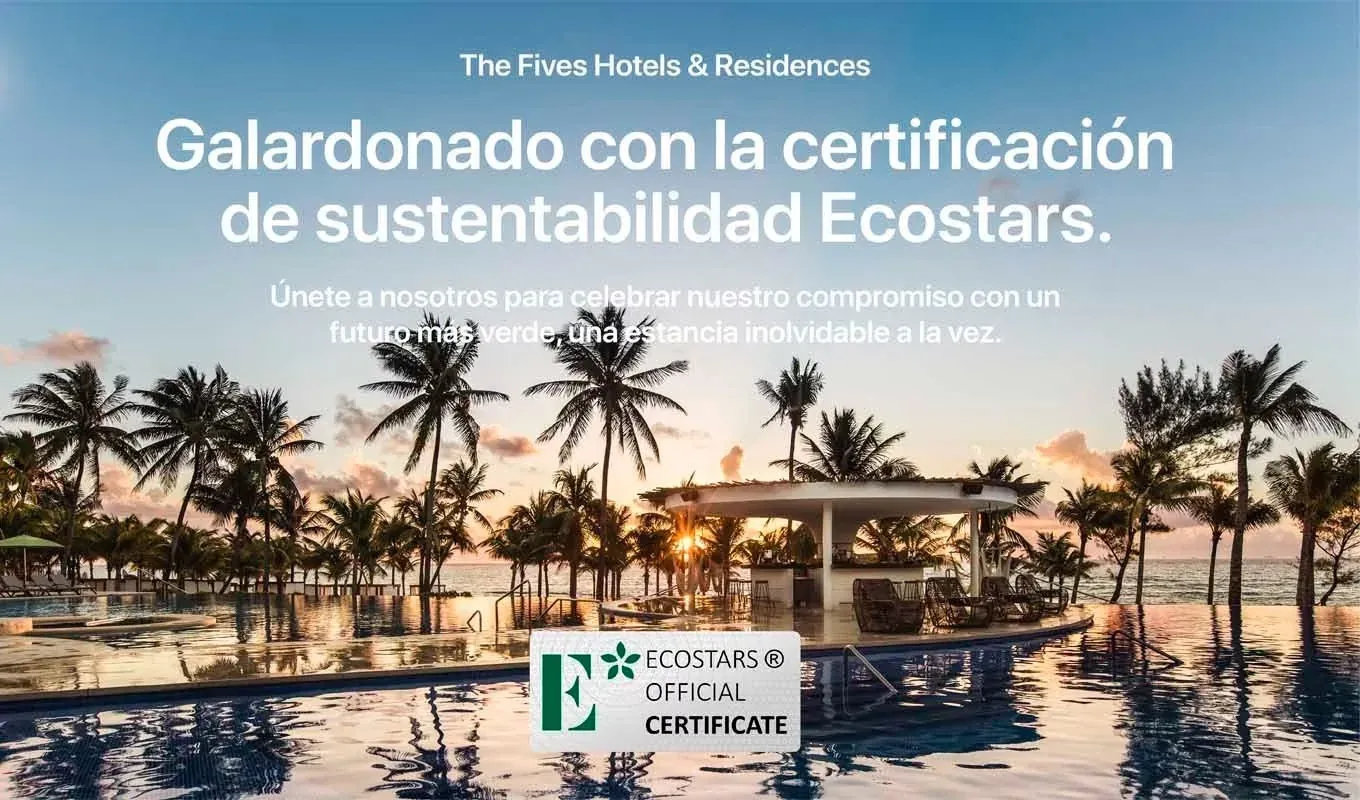 The Fives Hotels reciben certificación EcoStars por sostenibilidad. Disfruta de estancias ecológicas e inolvidables.