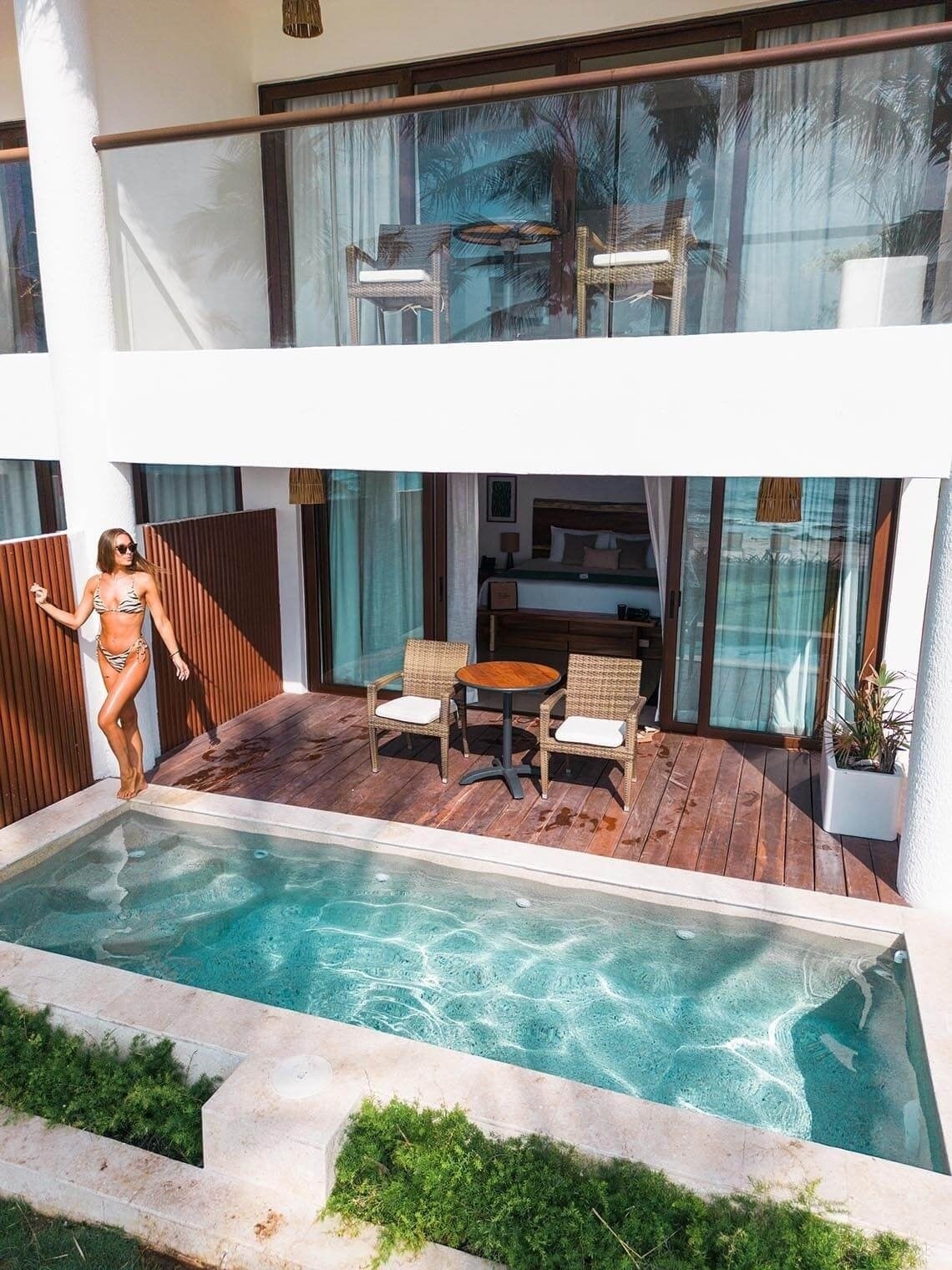 Room with private pool & ocean view at The Beachfront by The Fives, adults only.
