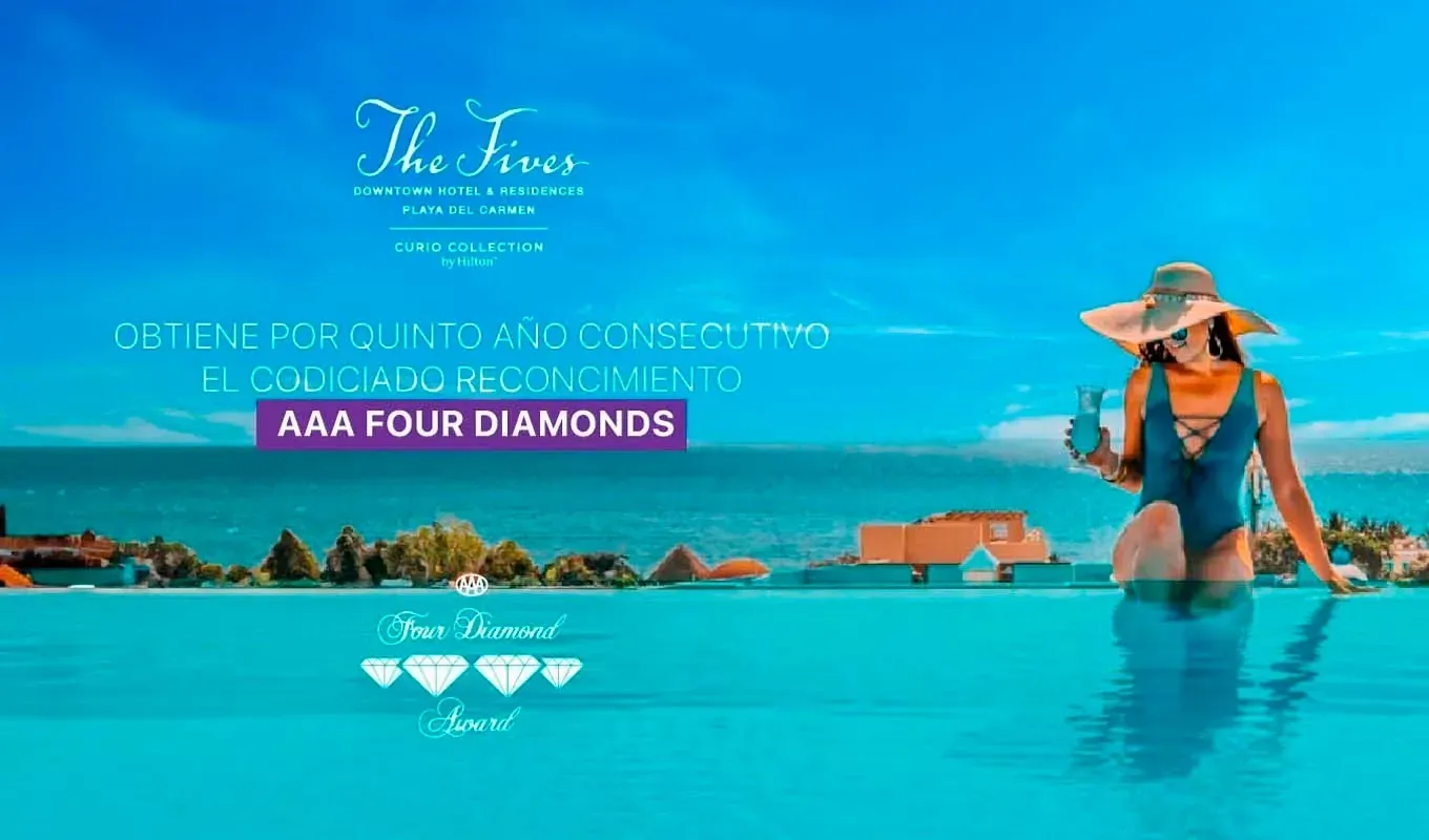 El Fives recibe el Premio AAA Four Diamonds por Quinta Vez. Un reconocimiento codiciado.