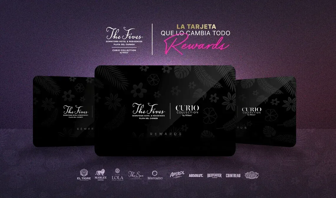 Tarjeta Rewards The Fives: beneficios exclusivos en Playa del Carmen.