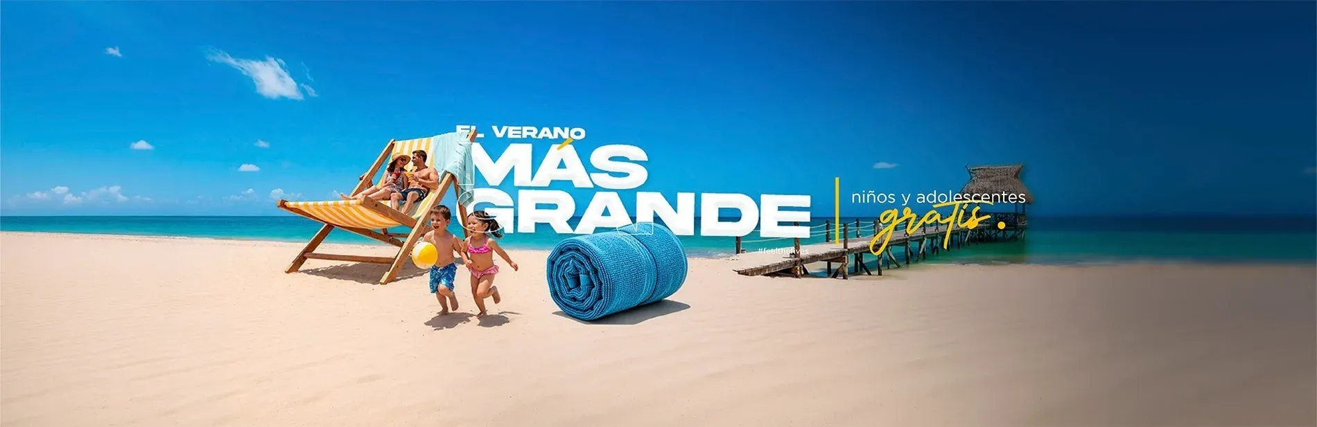 El Verano Más Grande: Niños Gratis Riviera Maya 2026 en hotel todo incluido familiar.