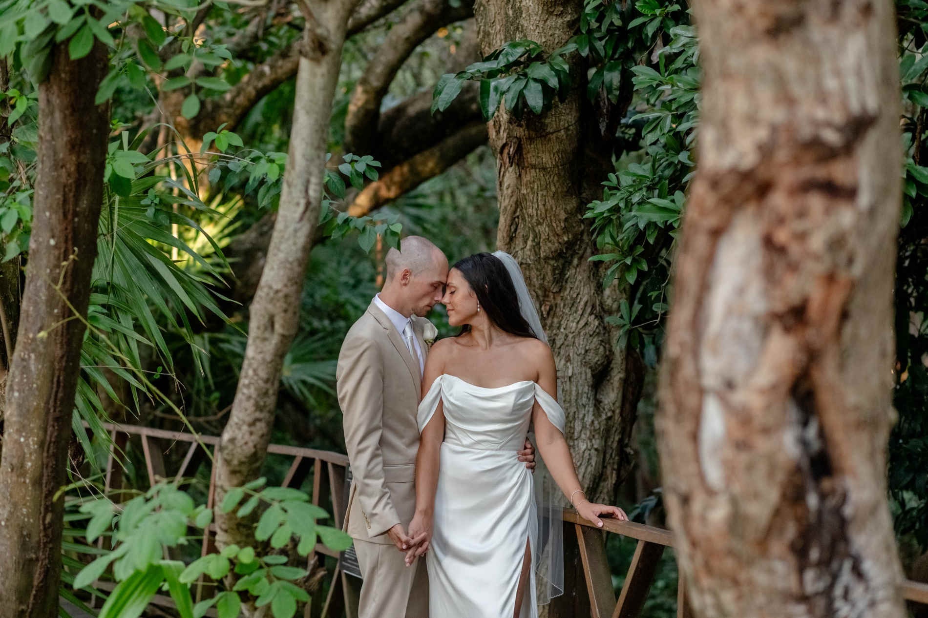 Tropical wedding garden venue at The Fives Hotels