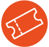 The Fives Corpo: Ticket/entry icon for events