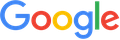 The image displays the iconic "Google" logo with multicolored letters (blue, red, yellow, blue, green, red) on a black background.