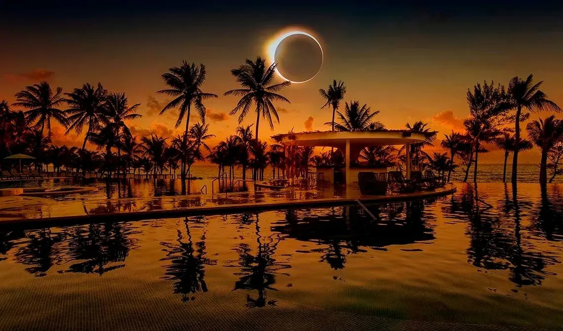 Get ready for the solar eclipse while enjoying the beach