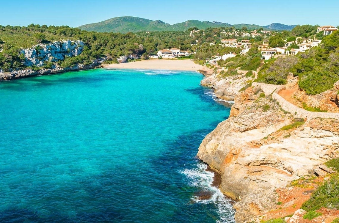 a golf ball and a golf club are in the grass on a golf course .