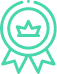 un pixel art de una corona en un círculo .