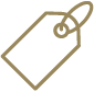 a pixel art drawing of a price tag on a black background