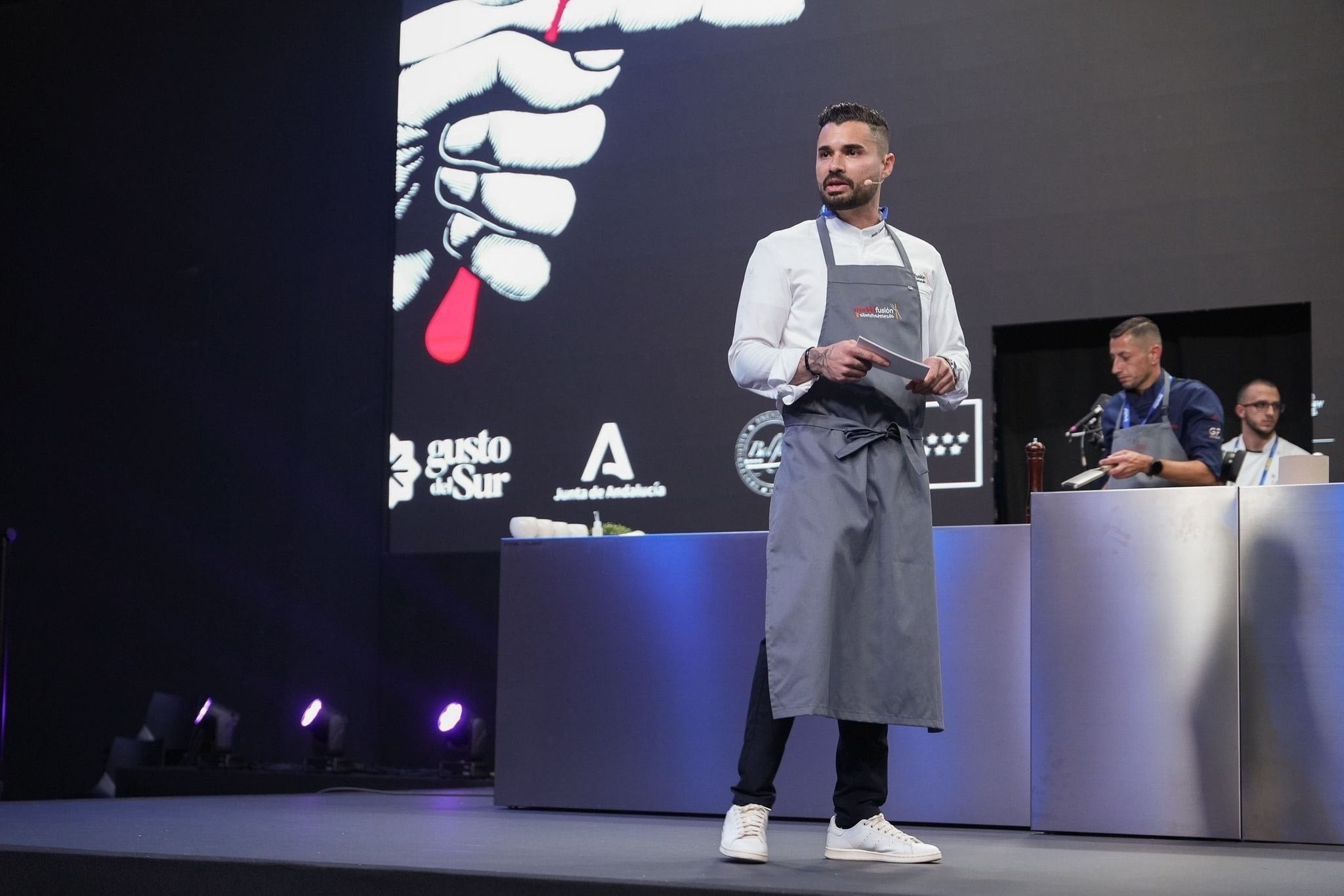 Donaire brought his gastronomic proposal to the main auditorium of Madrid Fusión