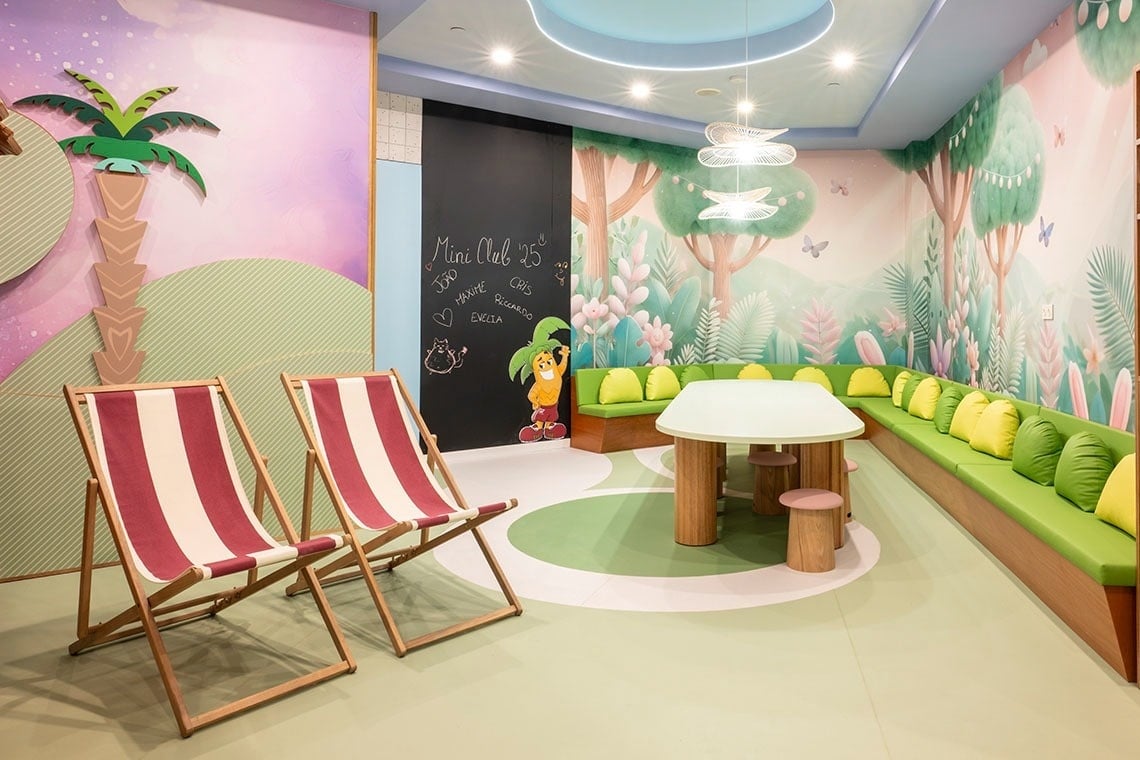 a buffet line in a restaurant with plates on it