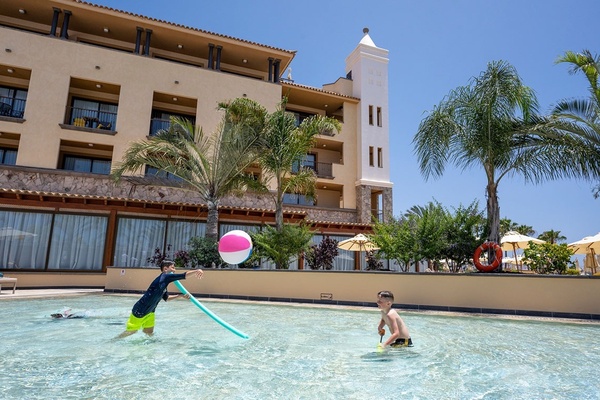 a water park with a sign that says ' pirate ' on it