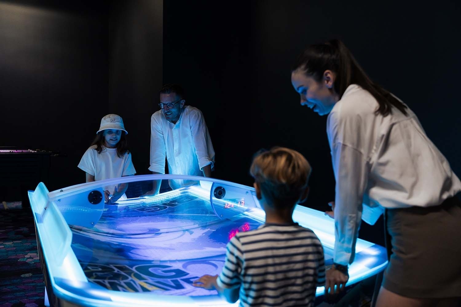 a group of people are playing a game called big win