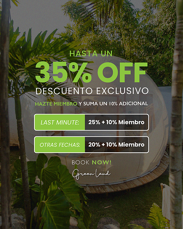 Greenland Bubble Glamping: oferta 35% de descuento en Green Land, reserva ahora.