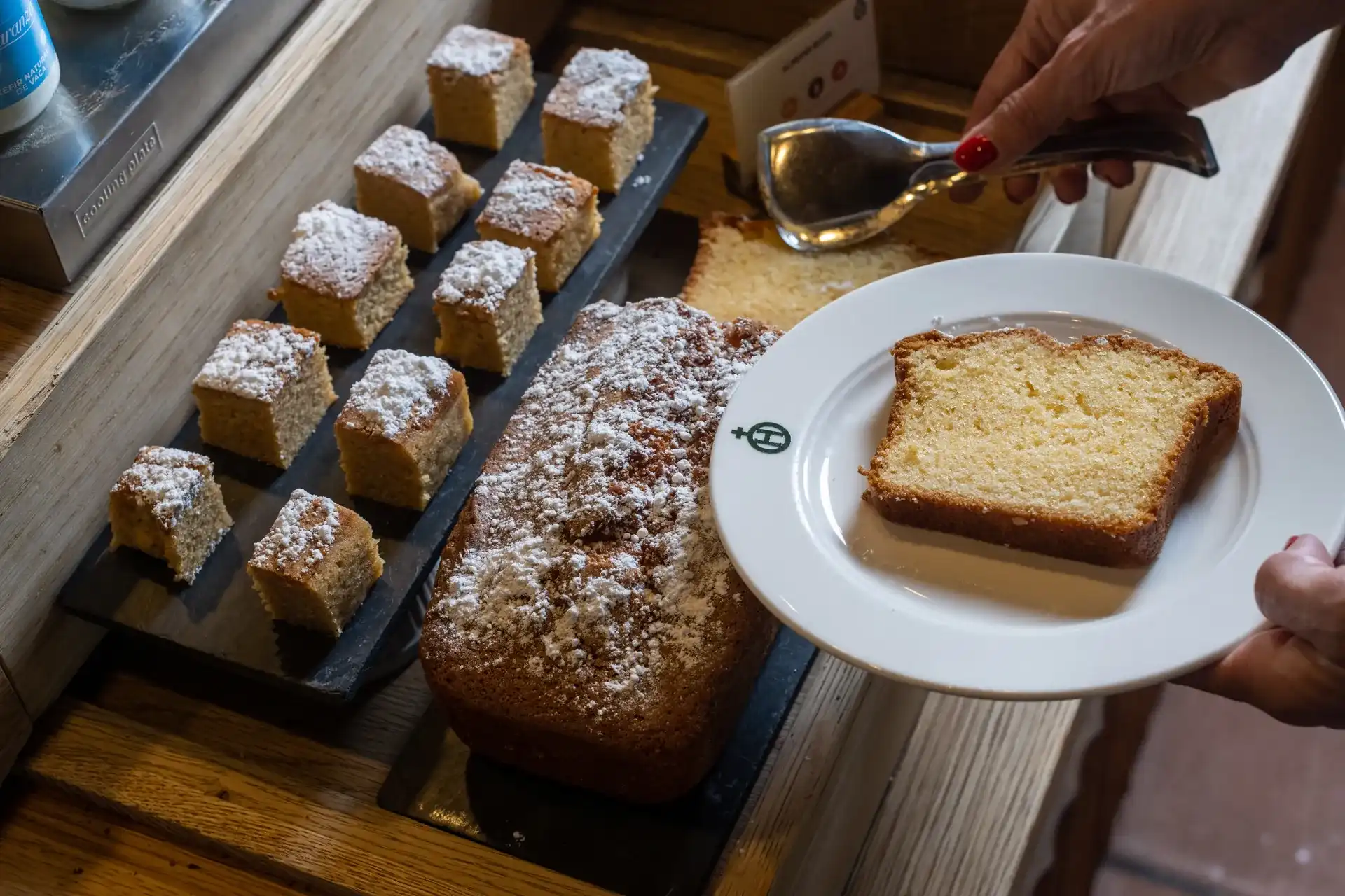 Sweet treats: Hotel guests enjoy Hacienda Zorita Wine Hotel, including cakes and pastries, in a delightful display.
