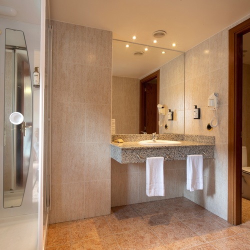 un cuarto de baño con un lavabo y un inodoro