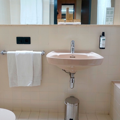 une salle de bain avec un lavabo et une toilette