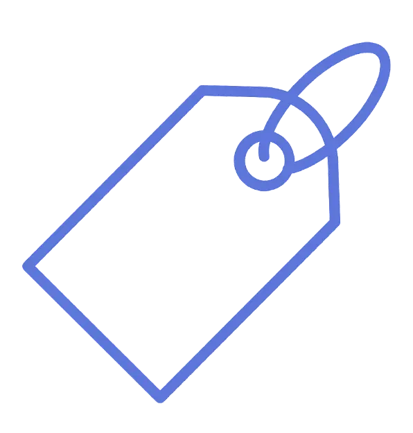 NEXTA: Corporativa tag. Minimalist blue tag design.
