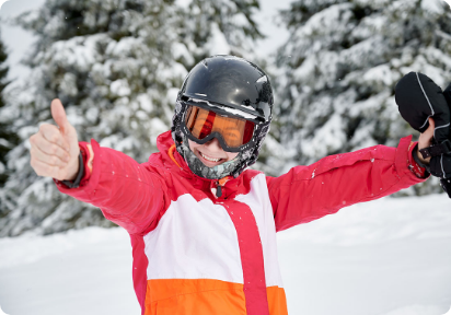 Vacances NEXTA: Corporatives a la neu amb polze cap amunt