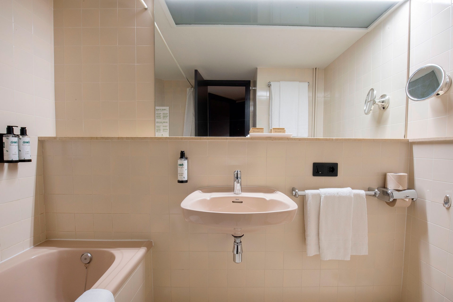 une salle de bain avec un lavabo et une toilette