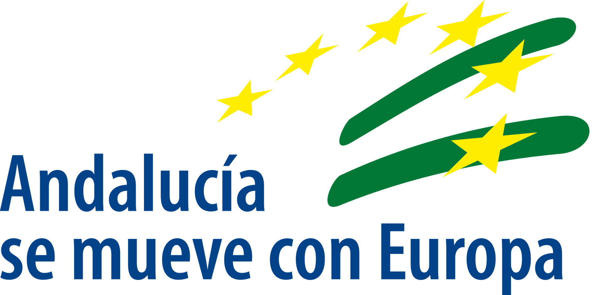 un logotipo que dice andalucia se mueve con europa