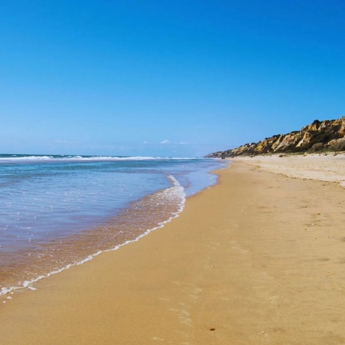 Unberührter Strand in Doñana