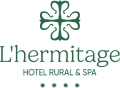 el logotipo del hotel rural y spa l' hermitage