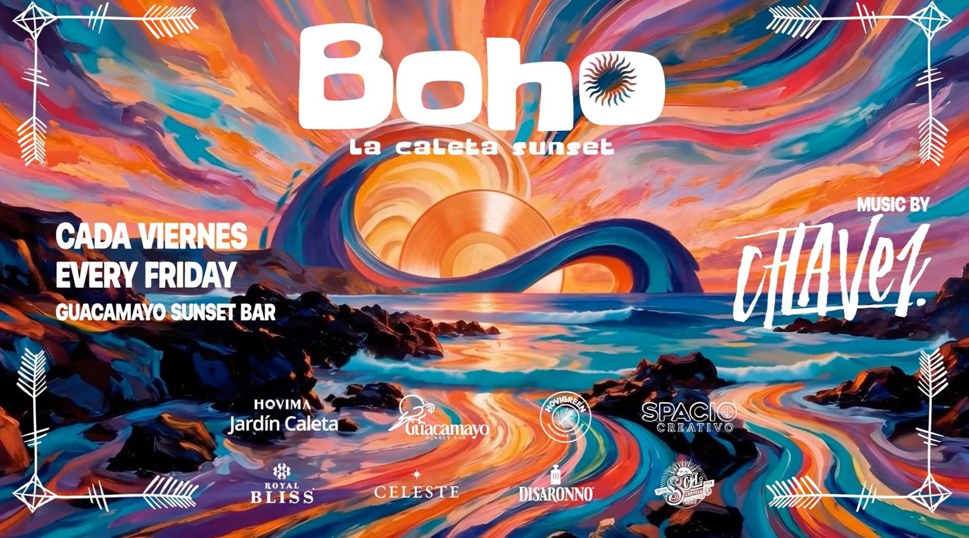 BOHO Jardín Caleta: ambiente playero con diseño moderno y cócteles.
