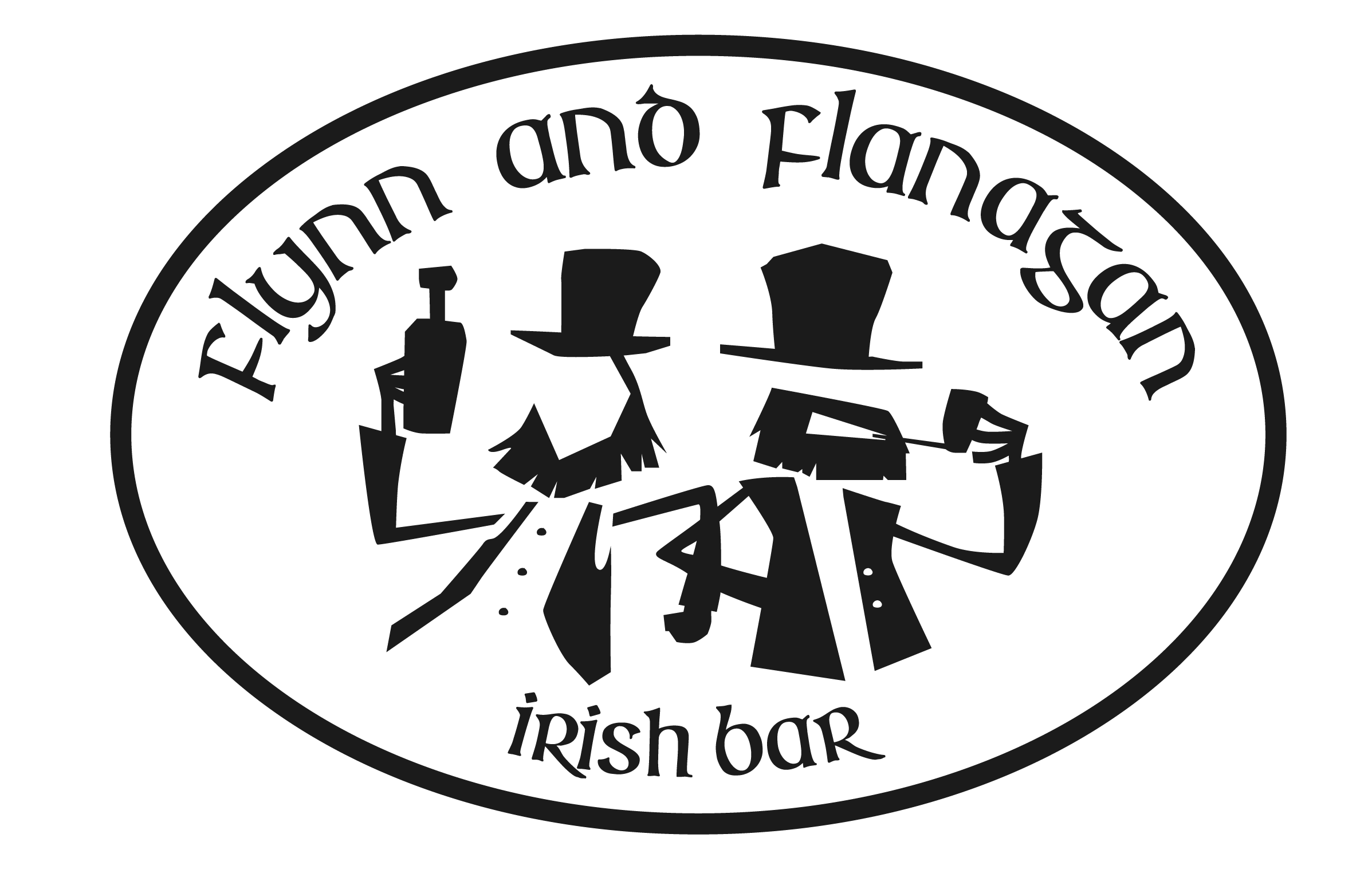un logotipo para el flynn and flanagan irish bar