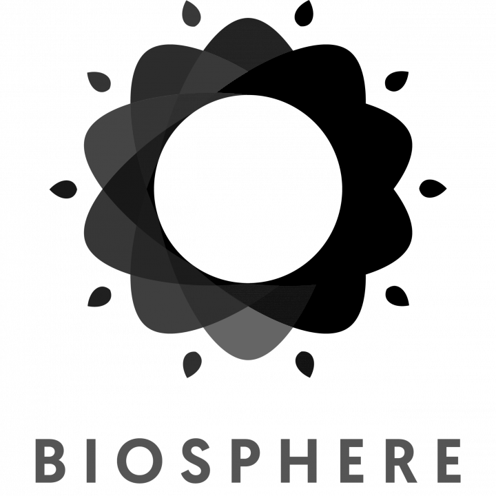 Logo de Biosphere con el nombre Hovima: Panorama en el texto inferior