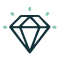 un icono de un diamante sobre un fondo blanco .
