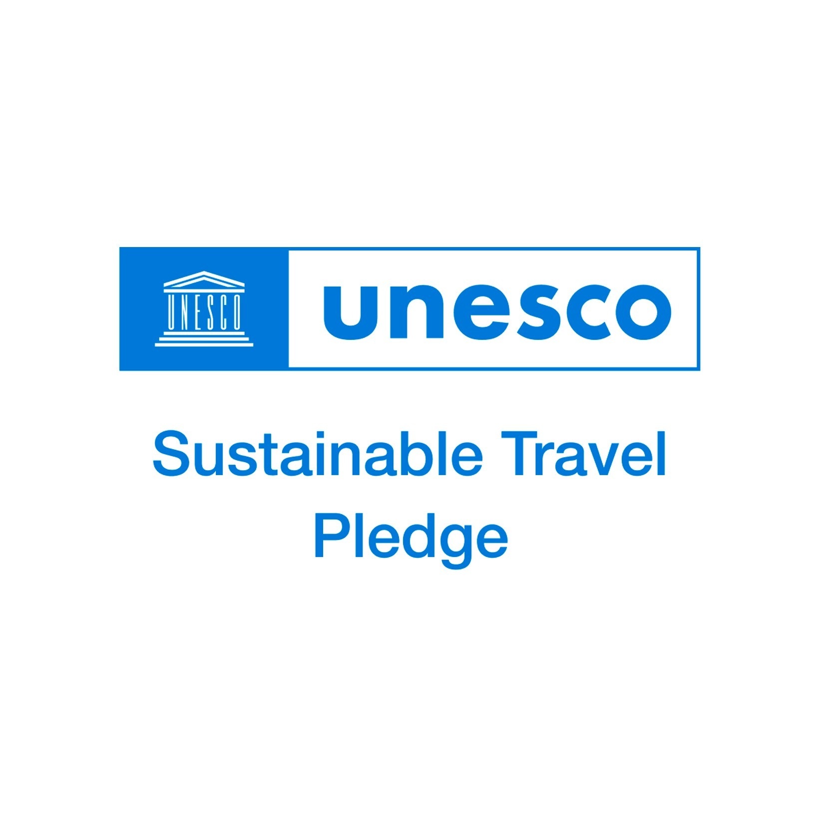 
                                    un logotipo azul y blanco para la organización unesco