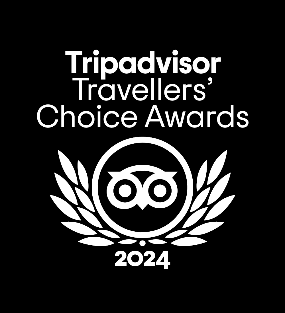 a black and white logo for tripadvisor travellers choice awards