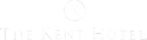 a black and white logo for the kent hotel