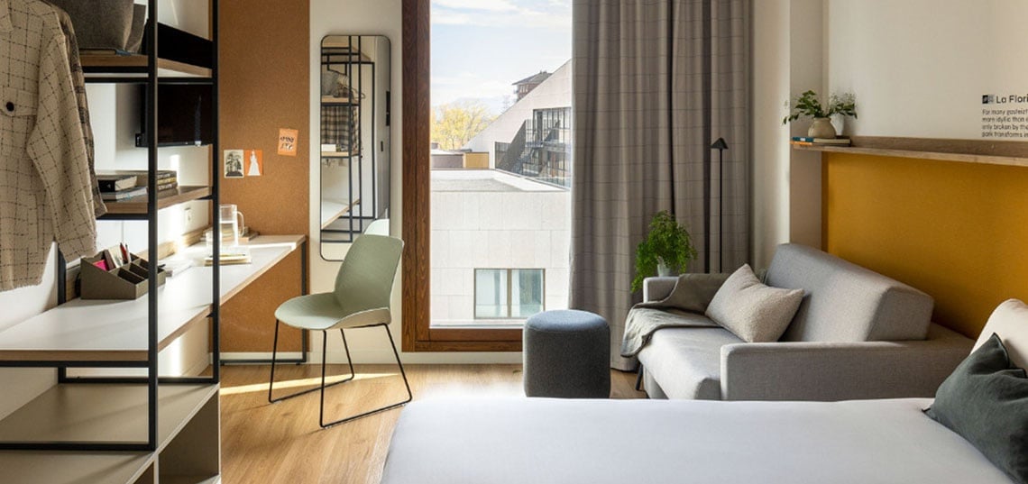 Estudio Confort Twin con Sofá Cama