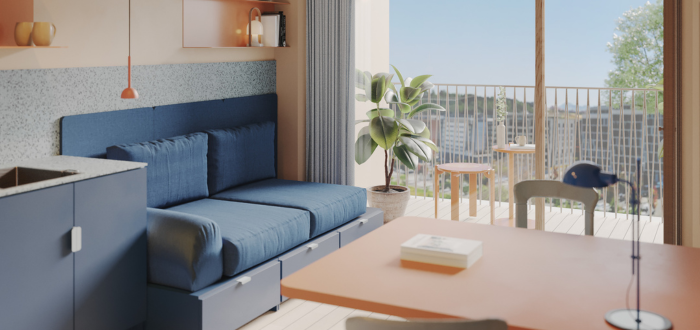 Apartamento de 2 Dormitorios con Balcón