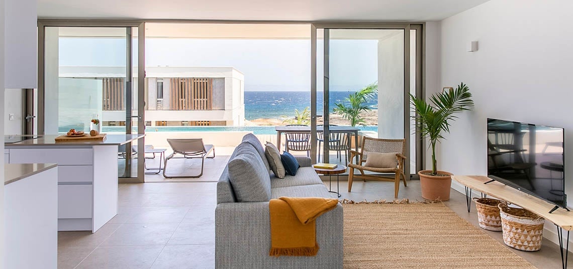 Apartment mit 2 Schlafzimmern und Meerblick