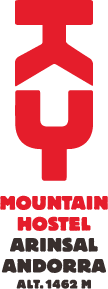 el logotip de l' hostal de munte arinsal andorra