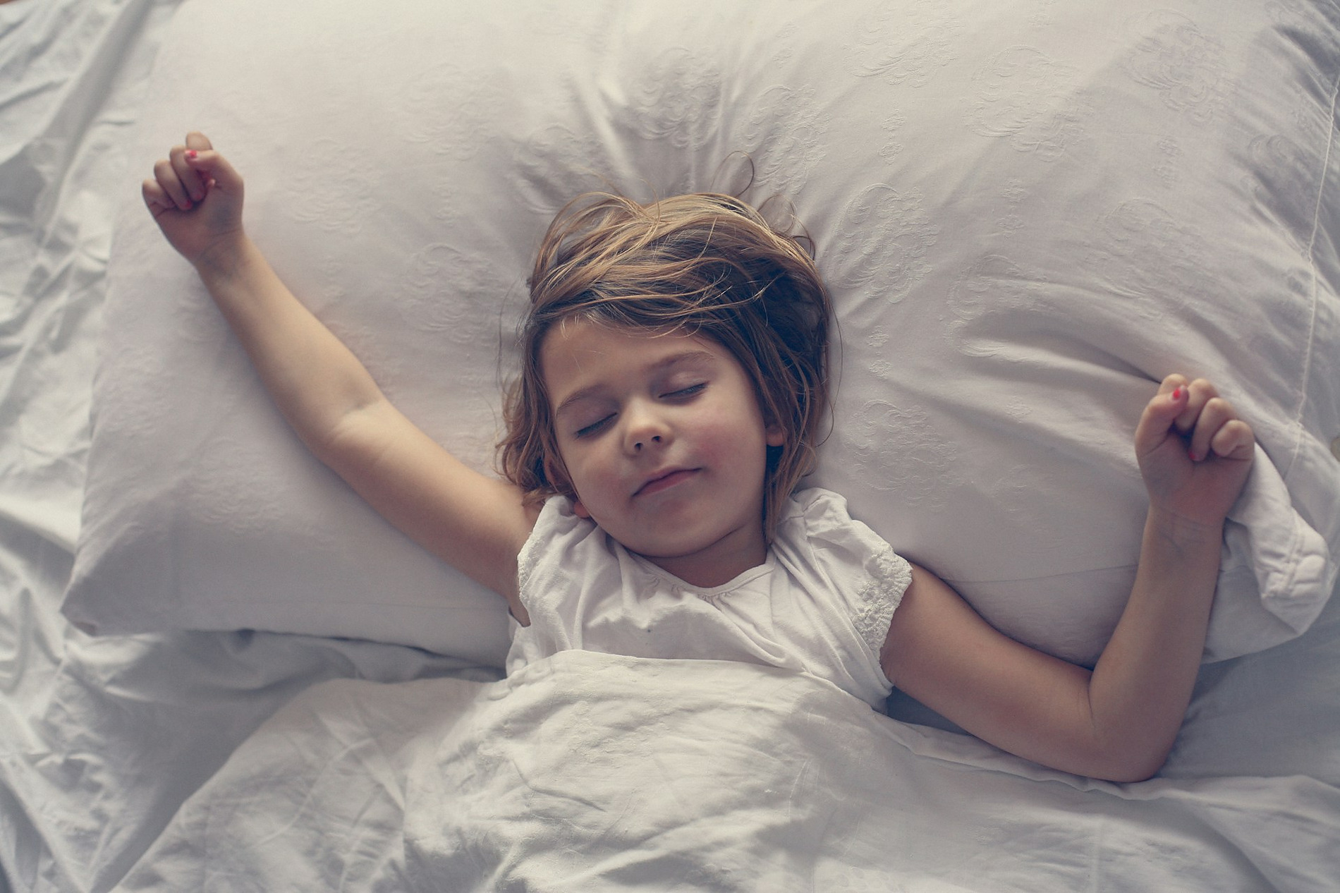 Girl sleeping peacefully