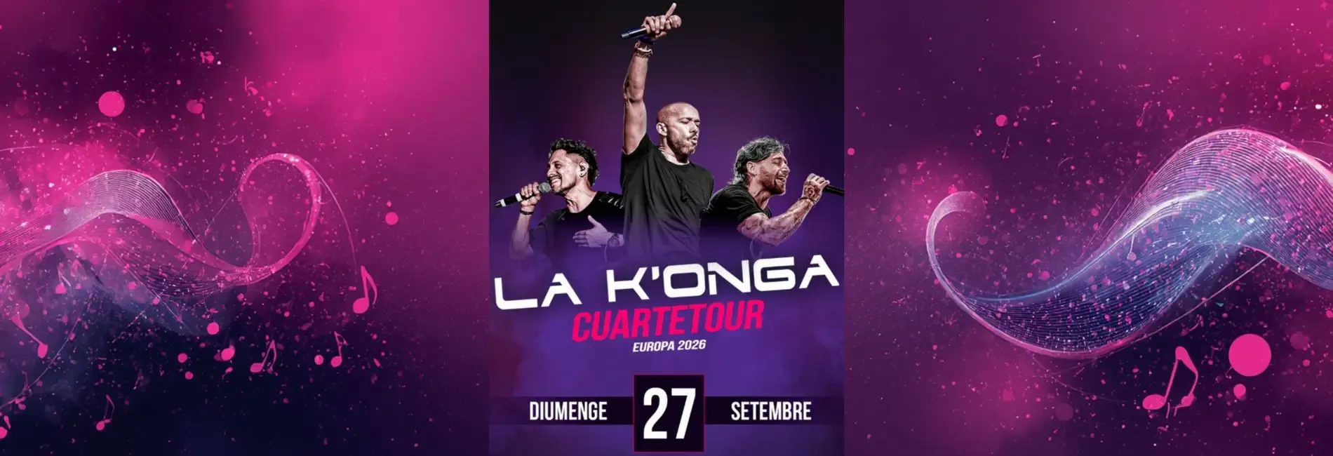 poster actuación LA K'ONGA concierto 2026 en Andorra