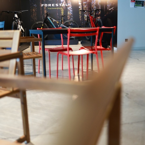 algunes bicicletes a l' exposició de forestal