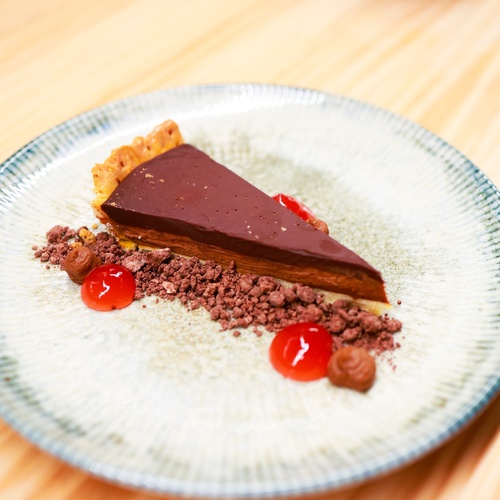 Postre de Chocolate en AKY restaurant en Arinsal