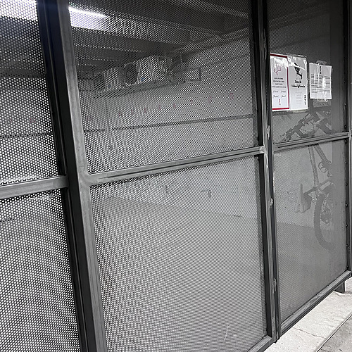 Local de rangement pour vélos sous vidéosurveillance