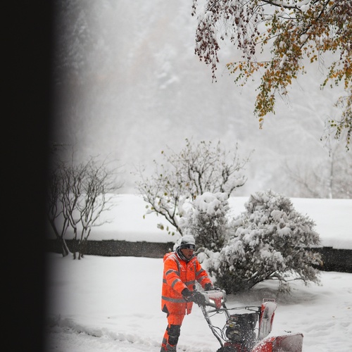 Nevada en el pueblo de Arinsal