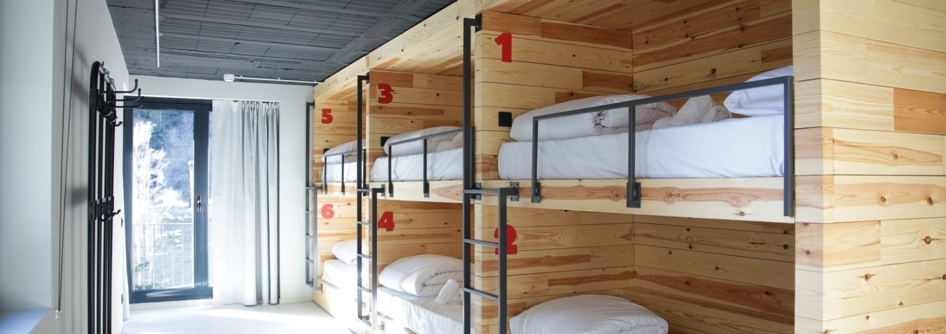 habitación de para 6 personas en Ky Mountain Hostel Arinsal