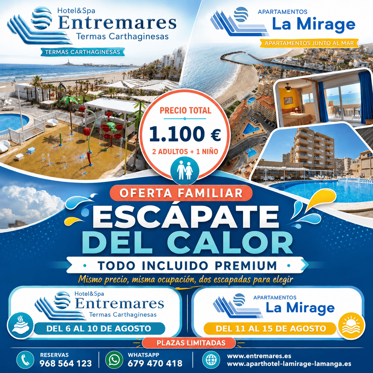 Hotel Entremares & La Mirage: 10% off eclipse package. Book your La Mirage now!