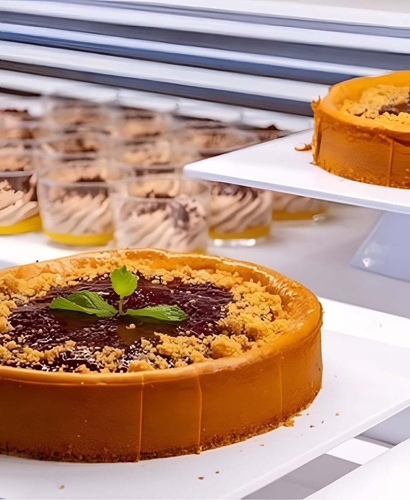 Delicious Landmar cake on display, perfect for a sweet treat.
